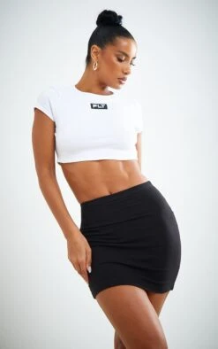 Black And Grey Basic Cotton Blend Jersey 2 Pack Mini Skirt -Women Clothing Shop 0146f4948966b183754dd1092737220388a0fff7 cmp0772 4