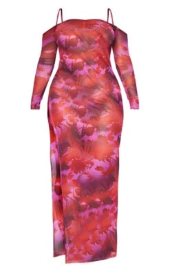Shape Pink Printed Mesh Cold Shoulder Maxi Dress 11 Shape Pink Printed Mesh Cold Shoulder Maxi Dress -Women Clothing Shop 083eec2821c5ad877a820ffcfbbe943328676033 cnd2605 5
