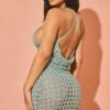 Petite Green Crochet Cowl Neck Mini Dress -Women Clothing Shop 0959f05368ac91ee875f53b999093a2df9eb78d5 cmw7898 1