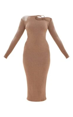 Sage Khaki Rib Cold Shoulder Strap Detail Midaxi Dress -Women Clothing Shop 0d5b543be9a90cae8dac95062eb48c9b9f5ee4a2 cnb7229 5