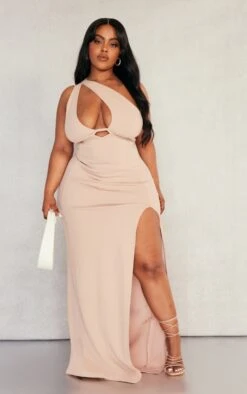 Plus Stone Cut Out Maxi Dress