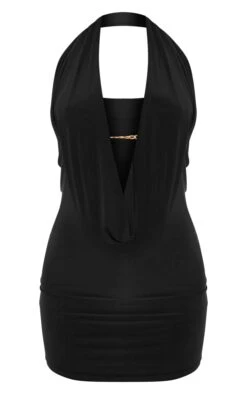 Black Slinky Cowl Chain Detail Halter Bodycon Dress -Women Clothing Shop 103a1717611c6fc9c7b3baa5257955b36b4f59c8 cnd0321 5
