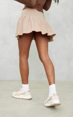 Camel Stretch Woven Low Rise Pleated Micro Mini Skirt 10 Camel Stretch Woven Low Rise Pleated Micro Mini Skirt -Women Clothing Shop 10f1cdaa97c464e9469406c1d8e108b94f16af5a cnd8461 3