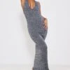 Charcoal Marl Halterneck Maxi Dress -Women Clothing Shop 15ed5850badd1569646329c56ea98087e39082a8 cnd8868 1