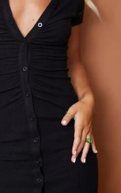 Black Short Sleeve Ruched Brushed Rib Shirt Dress -Women Clothing Shop 19e3b3df2acc86946a89147a52a08f7cfb8db0a6 cmu4805 5