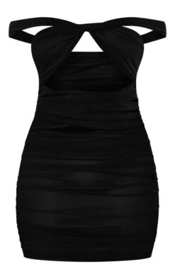 Black Mesh Bardot Twist Detail Cut Out Bodycon Dress 11 Black Mesh Bardot Twist Detail Cut Out Bodycon Dress -Women Clothing Shop 1d5fe6ae5b3e515b541e2e6fd26826c1bcca67b0 cnc7728 5