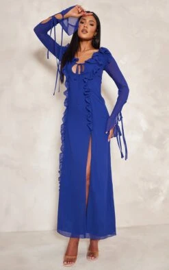 Tall Bright Blue Long Sleeve Frilled Maxi Dress 9 Tall Bright Blue Long Sleeve Frilled Maxi Dress -Women Clothing Shop 1e0ddbf98d6457d88f70badebf45f65a46b045d1 cnd3480 3