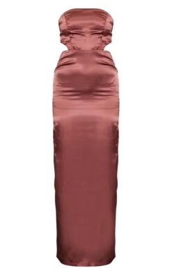 Chocolate Satin Cut Out Bandeau Maxi Dress -Women Clothing Shop 1e526d72502bb52bce123ab1ea3d09554c09b9d3 cnc3550 5