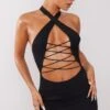 Black Rib Knit Halterneck Lace Front Dress 1 Black Rib Knit Halterneck Lace Front Dress -Women Clothing Shop 261b70b3d3699750641e064c6f9c422360ffc301 cnc5902 1