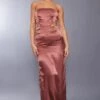 Chocolate Satin Cut Out Bandeau Maxi Dress 2 Chocolate Satin Cut Out Bandeau Maxi Dress -Women Clothing Shop 2d7532795ee539c8d40c11c0c66998bcc9b4b4cf cnc3550 1