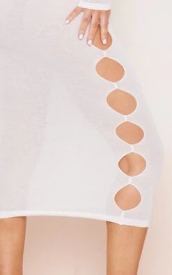 Maternity Cream Sheer Knitted One Shoulder Midi Dress -Women Clothing Shop 30bfbfc2642d2ba72d1d32f982c501f68fde3f63 cmw5507 5