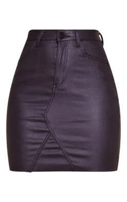 Black Coated Denim Extreme Mini Skirt -Women Clothing Shop 362070628818188429114e53c079394b74d6b4a2 cmf6119 6