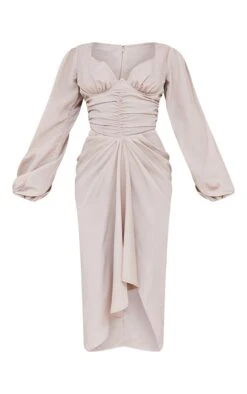 Stone Underbust Detail Ruched Midi Dress -Women Clothing Shop 36d8f52e1fcd7c481ada1b9bc11425c6a6df032c cmw6959 6