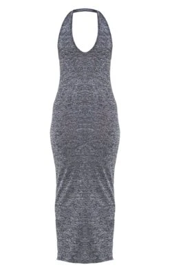 Charcoal Marl Halterneck Maxi Dress -Women Clothing Shop 3e3397406419e23ad5a9548fa282cf6328830a83 cnd8868 5
