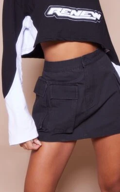 Black Heavy Ripstop Triple Pocket Mini Skirt -Women Clothing Shop 4013ec1c8559aaaaecba05798d73d239600c350c cnd3654 5