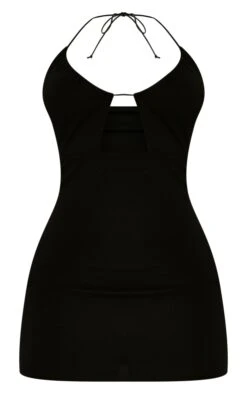 Shape Black Crepe Halterneck Tie Detail Bodycon Dress -Women Clothing Shop 471f19f3f198dd70a20966ed0e33bc06a3674b3f cna2899 5