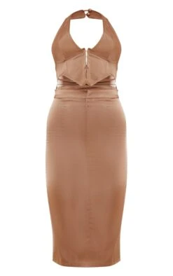 Dark Khaki Satin Hook & Eye Cut Out Halter Midi Dress 11 Dark Khaki Satin Hook & Eye Cut Out Halter Midi Dress -Women Clothing Shop 4a4900e4adef360d9c049f589d0bc5f4a08867dd cnc7723 5