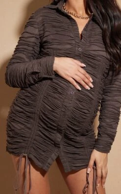 Maternity Chocolate Crinkle Long Sleeve Shirt Dress 10 Maternity Chocolate Crinkle Long Sleeve Shirt Dress -Women Clothing Shop 4b80c0923d72dce7e9bee0adb88381717e29eff5 cmv9481 5