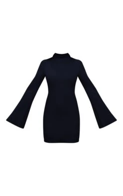 Black Rib Flared Open Sleeve Detail Bodycon Dress -Women Clothing Shop 4c4df310285381c174209288f73fb1bb8e3d6519 cnc2858 5
