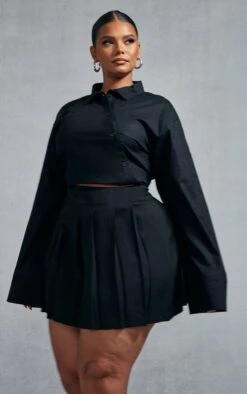 Plus Black Pleated Mini Skirt -Women Clothing Shop 50f708c4b0c45d2001eac0b2fd43f884a214fe74 cnc7375 4