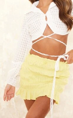 Yellow Cotton Extreme Ruched Mini Skirt 12 Yellow Cotton Extreme Ruched Mini Skirt -Women Clothing Shop 51576f30a4a5edf3b8bd9c46cdf7b9e6ccd8b3a8 cnd8231 5