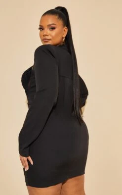 Plus Black Corset Cross Front Bodycon Dress -Women Clothing Shop 598b952c5d34c0b6cbb051fc0d935506590f80a0 cmu5481 3