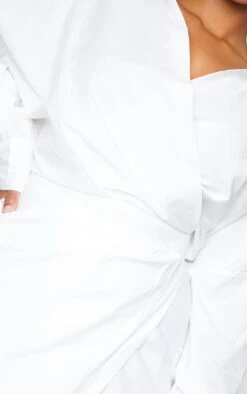 Plus White Poplin Midi Shirt Dress -Women Clothing Shop 5bdba58bf3bfcde08daed8585ce12818389eabb7 cmn9534 4