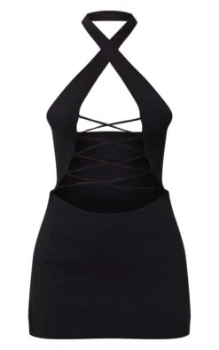Black Rib Knit Halterneck Lace Front Dress 11 Black Rib Knit Halterneck Lace Front Dress -Women Clothing Shop 607803d31ebba40c5ab634d695618cd2a02551cc cnc5902 5