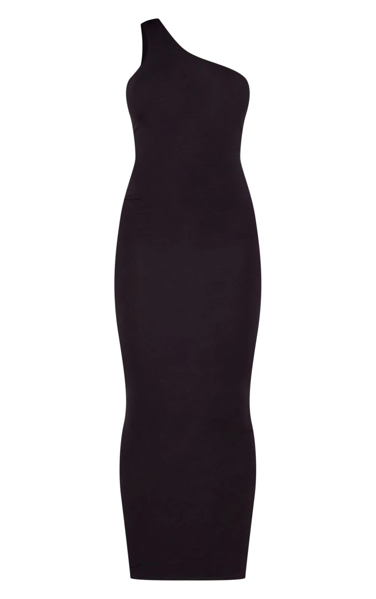 Black One Shoulder Sleeveless Maxi Dress 7 Black One Shoulder Sleeveless Maxi Dress - Image 5