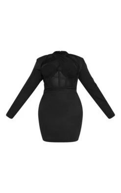 Plus Black Corset Cross Front Bodycon Dress -Women Clothing Shop 6c1bb4fb42d417270aa5f7b04ae4586bb323091d cmu5481 6
