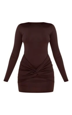 Black Disco Slinky Knot Front Detail Bodycon Dress -Women Clothing Shop 713b1c078d426ddbfd0ed231a5d5815d6e52cbfb cnc2260 5