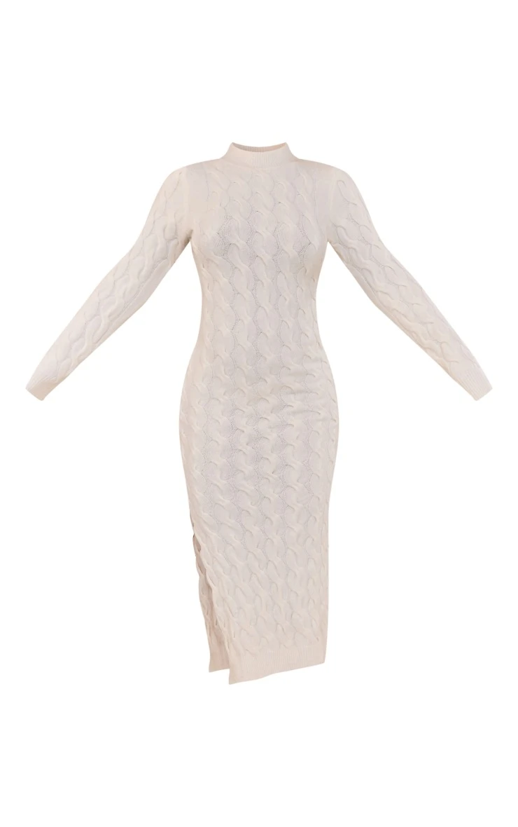 White Knitted Maxi Dress 7 White Knitted Maxi Dress - Image 5