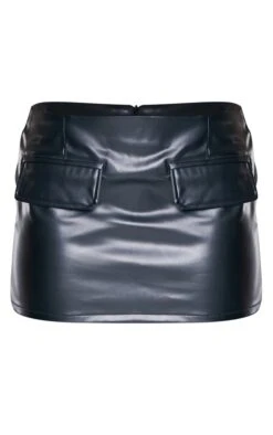 Black Faux Leather Pocket Detail Low Rise Micro Mini Skirt -Women Clothing Shop 7830529a7c5ed45360eb57497d673ef6081246a7 cnb5607 6
