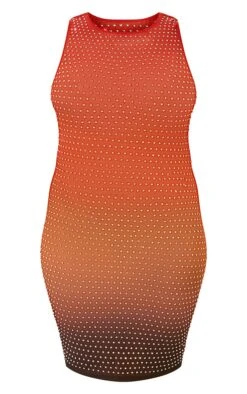 Plus Hot Orange Ombre Embellished Bodycon Dress -Women Clothing Shop 7a04fb0895a28a615700d38b2116165341437d02 cnd1623 5
