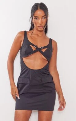 Black Woven Buckle Trim Cargo Style Bodycon Dress 10 Black Woven Buckle Trim Cargo Style Bodycon Dress -Women Clothing Shop 7a472c0ebc86a4bef522d834879c4209ed2d148b cne2689 1