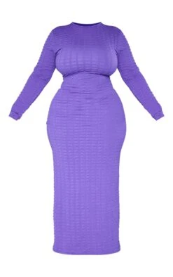 Plus Purple Textured Cut Out Back Midaxi Dress -Women Clothing Shop 7c520bec342f0c385b33f32788a1bc4fbb3cff58 cnb0008 5