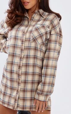 Stone Check Brushed Flannel Oversized Curved Hem Shirt Dress 11 Stone Check Brushed Flannel Oversized Curved Hem Shirt Dress -Women Clothing Shop 7ec264beab2e316e9f5dce02ec7ad92ae2157ed1 cnb0998 4