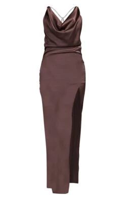 Chocolate Diamante Cross Back Cowl Maxi Dress -Women Clothing Shop 89dab29ac42774a40c822ca1c72ffe66be1e7c40 cnb7994 5