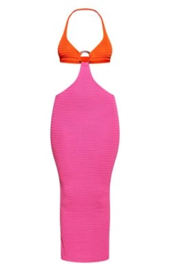 Orange Ring Detail Knitted Maxi Dress -Women Clothing Shop 8a19c411b00b9be29f8892cb1443e509f140c6f1 cna1241 5