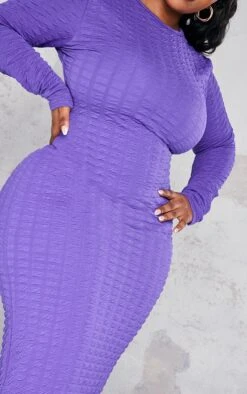 Plus Purple Textured Cut Out Back Midaxi Dress -Women Clothing Shop 8bce16c8e7c21218aee9f1adb5670b9b4df3de12 cnb0008 4