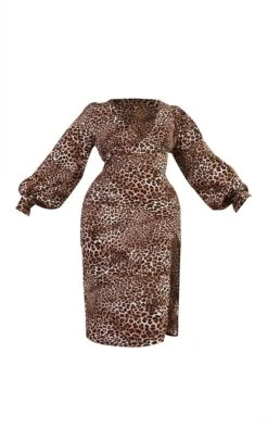 Plus Leopard Plunge Side Split Midi Dress -Women Clothing Shop 90821df972f08d4ddf91183a3cb3c823a1c6323e cmw2874 6