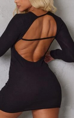 Shape Black Brushed Rib Cut Out Back Bodycon Dress 10 Shape Black Brushed Rib Cut Out Back Bodycon Dress -Women Clothing Shop 919993fe79ae27cce612fdf5c33f14a044f6acc8 cnb7686 4