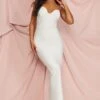 White Bandage Corset Split Back Maxi Dress -Women Clothing Shop 91d5fd1b2d5b17b8a91b1f1db676e2bebe510f9b cnd0007 3