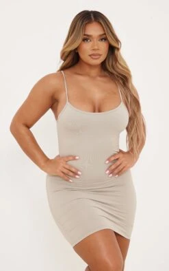 Shape Moss Sand Soft Seamless Mini Dress