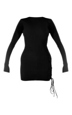 Black Lace Up Back Knitted Mini Dress -Women Clothing Shop 9bc1fc0c1284777c58ca968d01530e32d191a17e cnc3226 5