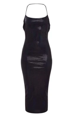 Black Glitter Cowl Halterneck Midi Dress -Women Clothing Shop 9c0048f0f9774d75b77c8a02b2c305278bd12ca0 cnb2615 5