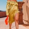 Plus Olive Satin Bardot Lapel Detail Wrap Midi Dress -Women Clothing Shop 9de45d65c0be5122e9751ca5d43bdf96e3b44561 CMW4021 1