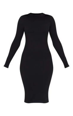 Black Structured Contour High Neck Midi Dress -Women Clothing Shop a3027e733ec89ab83851f5c619c83bb9ffbeefaf cmt9450 6