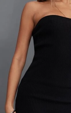 Black Rib Bandeau Mini Knitted Dress 10 Black Rib Bandeau Mini Knitted Dress -Women Clothing Shop a52e2151a004a2c3ebc23e8ac6244d64a4168891 cnd2101 4