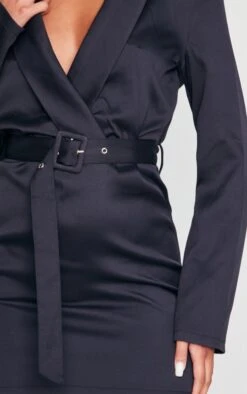 Black Plunge Belted Blazer Style Dress -Women Clothing Shop a57c0975c36fe422348881cdcdbd7d63fde9ddce cnc2334 4